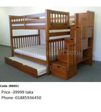 Affordable Wooden Bunk Bed Without Mattress BB001