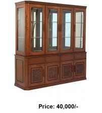 Wooden Modern Showcase S268 (4 Door)