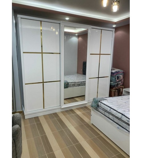 Wooden Almirah Sliding 3 Door SA507