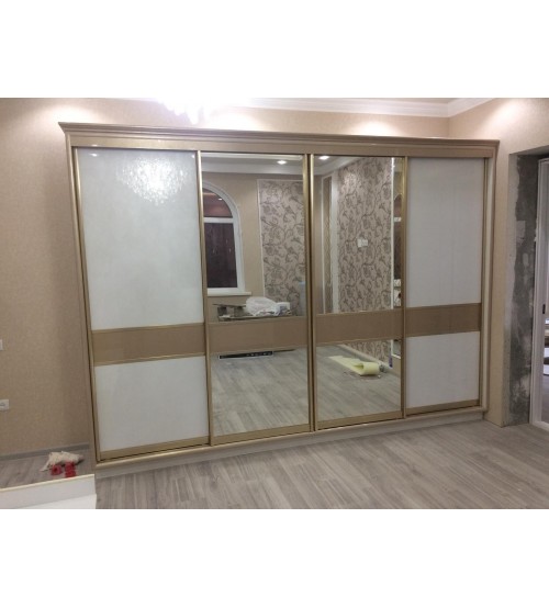 Wooden Almirah Sliding 4 Door SA552