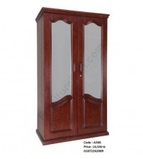 Wooden Mirror Almirah 2 Door A306