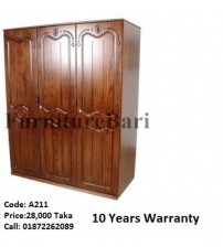 Wooden Almirah 3 Door A211