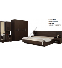 Wooden Bedroom set P325 (Bed, Side Table, Dressing Table, Almira)