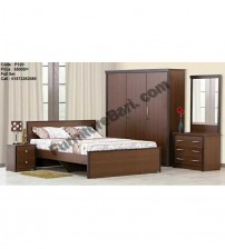 Wooden Bedroom set P320 (Bed, Side Table, Dressing Table, Almira)