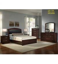Wooden Bedroom set P309 (Bed, Side Table, Dressing Table, Wardrobe)