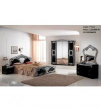 Wooden Bedroom set P312 (Bed, Side Table, Dressing Table, Almira)