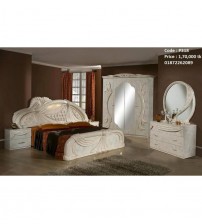 Wooden Bedroom set P318  (Bed, Side Table, Dressing Table, Almira)