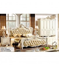 Wooden Bedroom set P321 (Bed, Side Table, Almira)