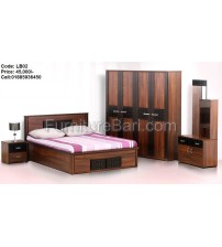 Wooden Bedroom set LB02 (Bed, Side Table, Dressing Table, Almira)