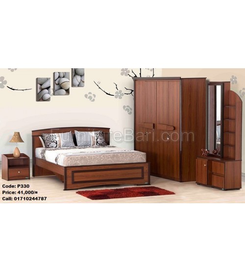 Wooden Bedroom set P330 (Bed, Side Table, Dressing Table, Almira) Wooden Bedroom set P330 (Bed, Side Table, Dressing Table, Almira)