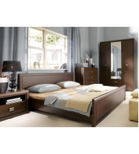 Wooden Bedroom set (Bed, Side Table, Almirah, Chest of Drawer)