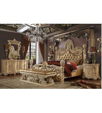 Knight Luxury Designer Bedroom Set P547 (Bed, Tool, Bedside, Dressing Table)