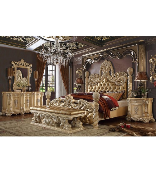 Knight Luxury Designer Bedroom Set P547 (Bed, Tool, Bedside, Dressing Table)