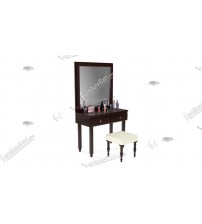 Wooden Bedroom set PS586 (Bed, Side Table, Chest Of Drawer, Dressing Table)