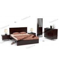 Wooden Bedroom Set PS595 (Bed, Side Table, Chest Of Drawer, Dressing Table)