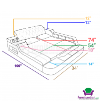 Message Chair Bed without Mattress B589