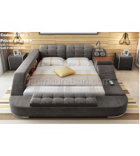 Digital Bed + 2xBedside with Mattress B307