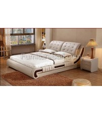 Leather Queen Sized Bed B531 (Without Mattress)