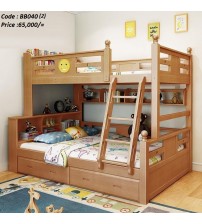 DuckTales Wooden Bunk Bed Without Mattress - Cabinet BB040
