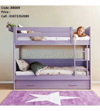 Floral Wooden Bunk Bed Without Mattress BB009