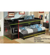 Pull Out Wooden Bunk Bed Without Mattress HD038