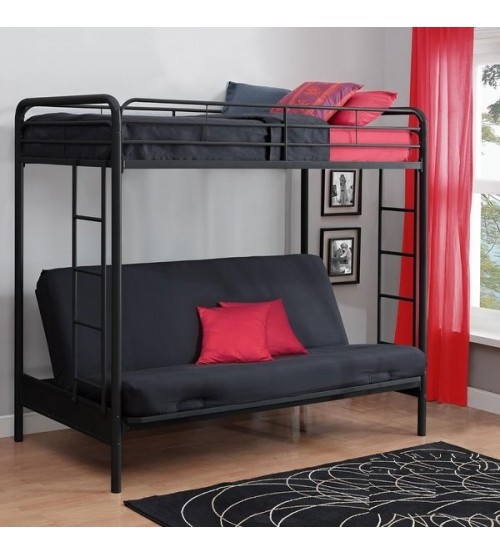 MS Black Bunk Bed Without Mattress BBS0032