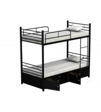 MS Black Bunk Bed Without Mattress BBS0041