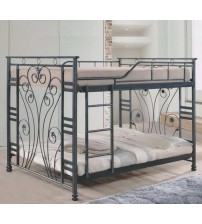 MS Black Bunk Bed Without Mattress BBS0057