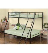 MS Black Bunk Bed Without Mattress BBS0067