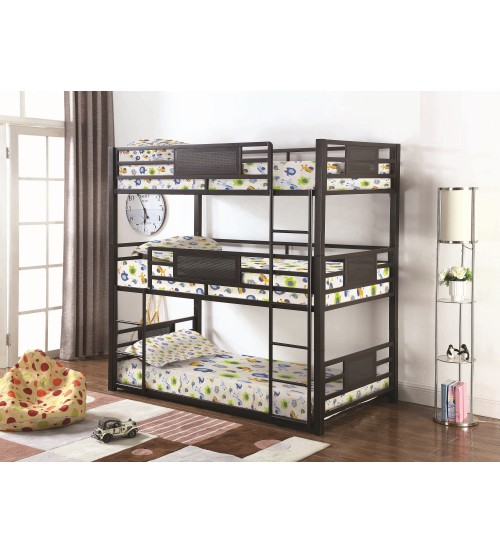MS Black Bunk Bed Without Mattress BBS0076