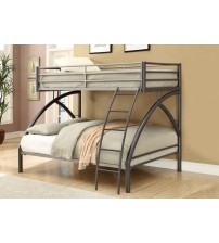 MS Black Bunk Bed Without Mattress BBS0025