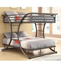 MS Black Bunk Bed Without Mattress BBS0075