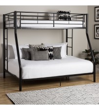 MS Black Bunk Bed Without Mattress BBS0073