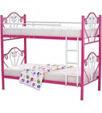 MS Pink Bunk Bed Without Mattress BBS0064