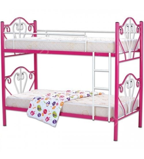 MS Pink Bunk Bed Without Mattress BBS0064