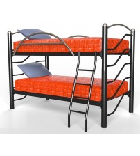 MS Black Bunk Bed Without Mattress BBS0017