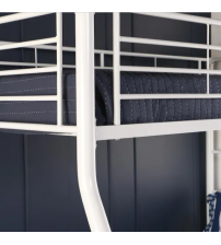 MS White Bunk Bed Without Mattress BBS005