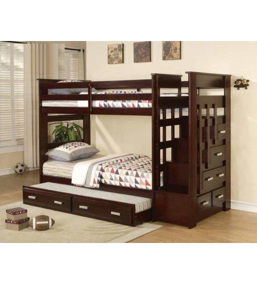 Wooden Bunk Bed Without Mattress BB007