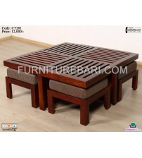 4 Seater Wooden Coffee Table CT201