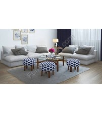 4 Seater Wooden Glass Coffee Table GT109