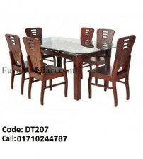 Dining Table DT207 (6 Chairs +1 Table)