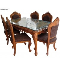 Designer Dining Table DT152 ( 6 Chairs + 1 Table)