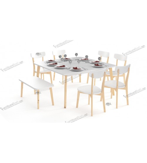 Bhindeshi Modern Dining Table DT685 (4 Chairs + 1 Table)