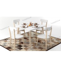 Bhindeshi Modern Dining Table DT685 (4 Chairs + 1 Table)