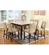 Marble Dining Table DT344 (8 Chairs + 1 Table)