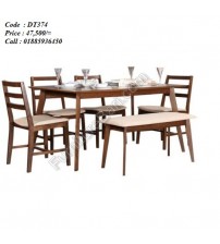 Dining Table DT374 (4 Chairs + 1 Table + 1 Tool)