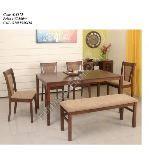 Pure Foam Dining Table DT375 (4 Chairs + 1 Table + 1 Tool)