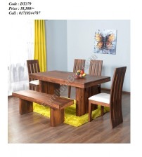 Dining Table DT379 (4 Chairs + 1 Table + 1 Tool)