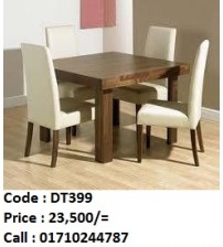 Dining Table DT399 (4 Chairs + 1 Table)