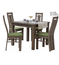 Dining Table DT404 (4 Chairs + 1 Table)